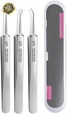 Professional Blackhead Remover Tweezers Acne Pimple Extractor Stainless Steel To