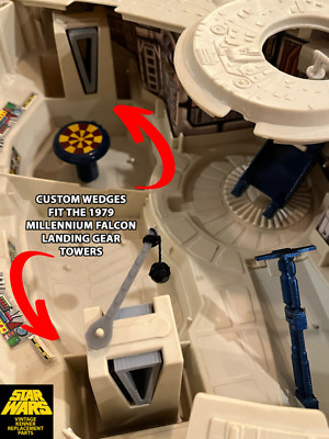 FITS 1979 VINTAGE KENNER STAR WARS MILLENNIUM FALCON - REAR LANDING GEAR WEDGES