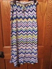 Girls Sequin Hearts Striped Skirt Size L