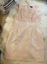 tahari dress 10 petite With Pink Sequin And Lace
