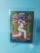 2021 Prizm Baseball Cody Bellinger #135 GREEN WAVE Prizm Los Angeles Dodgers 