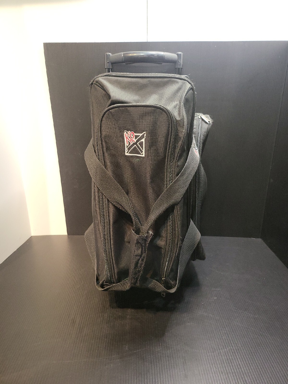 Strike Force Two Bowling Ball Bag KRX Tote Carry Roller Luggage Black