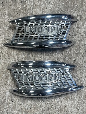 Triumph Mundorgel Panzerabzeichen, Paar, original, gebraucht Oldtimer T100?
