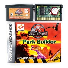 Jurassic Park III: Park Builder Nintendo Game Boy Advance Authentic w/ Manual