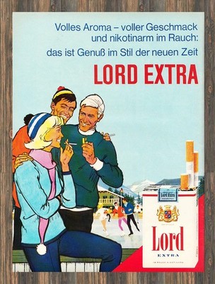 Lord Extra - Reklame Werbeanzeige Original-Werbung 1965 (10) Schlittschuhlaufen
