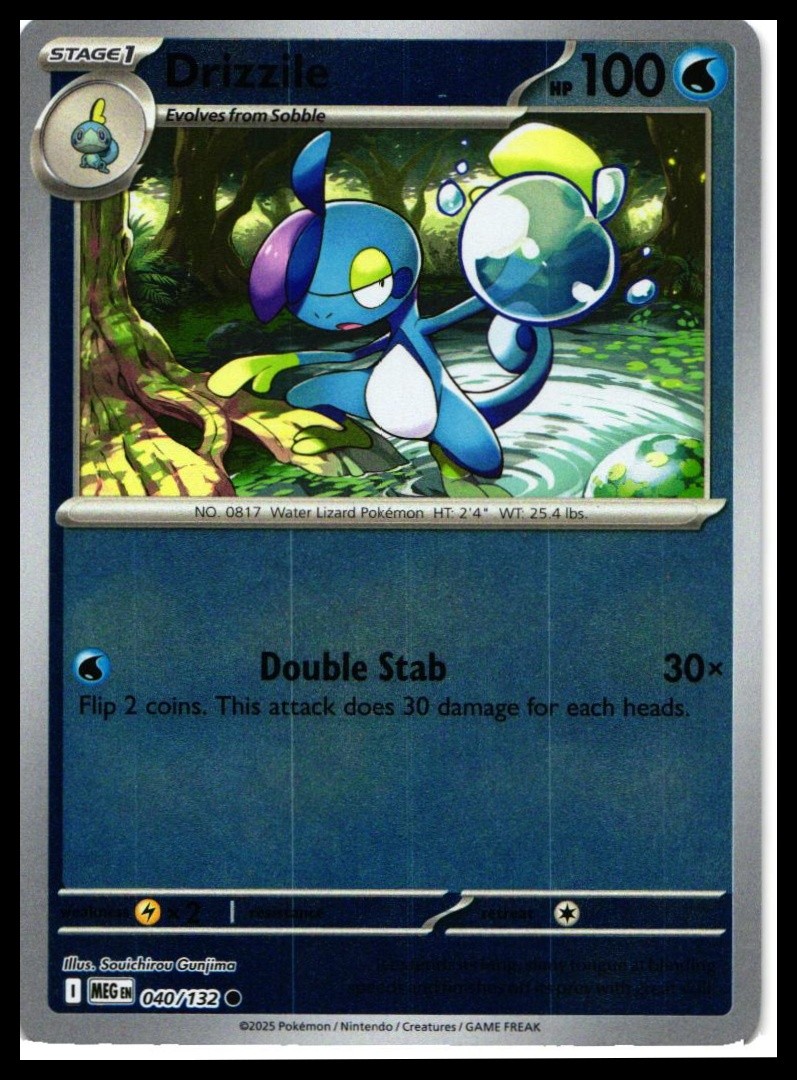 Drizzile #040/132 Reverse Holo ME01: Mega Evolution Near Mint or Better