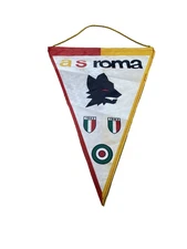 Gagliardetto AS Roma Anni ’80 Scudetti 1942 1983 pennant Calcio