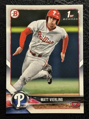 2018 Bowman Draft 1st #BD-2 Matt Vierling Detroit Tigers