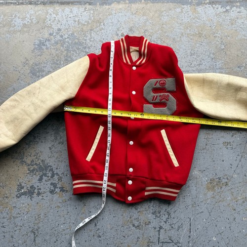 Vintage 1950s Highschool Varsity Letterman Jacket Sz 42 - Picture 8 of 11