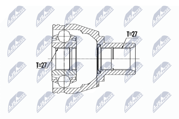 NTY NPW-ME-082 Gelenksatz, Antriebswelle Vorne Links FüR MERCEDES-BENZ-image