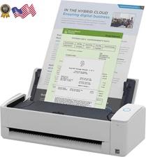 Ix1300 Compact Wireless or USB Double-Sided Color Document Photo & Receipt Scann