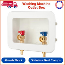 1 Pack Washing Machine Outlet Box PEX-B With Center Drain, Inlet 1/2 inch PEX-B