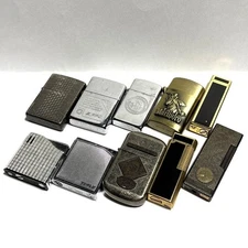 ZIPPO Vintage Gas Lighter Collection 10 Pieces Used Unverified Junk No Sale