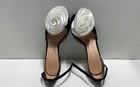J.Crew Black Textile Satin Rose Flower Ankle Strap Pumps Heels Women's Size 7 — photo 5