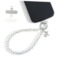 Crystal Phone Wrist Strap Phone Charm Chain 1 Count Pack of 1 W-crystal Ab