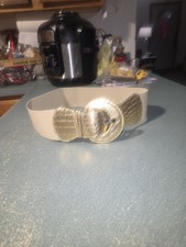 Beige/tan Ladies Stretch Waist Belt