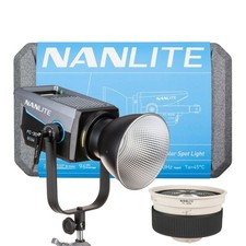 Nanlite FC300B Bi-Color LED Spotlight with Nanlite FL-20G Fresnel Lens Bundle