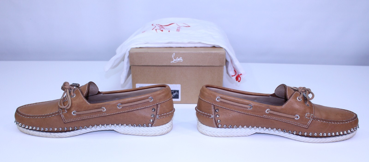 Christian Louboutin Steckel Flat Softy Vachette Boat Dress Shoes