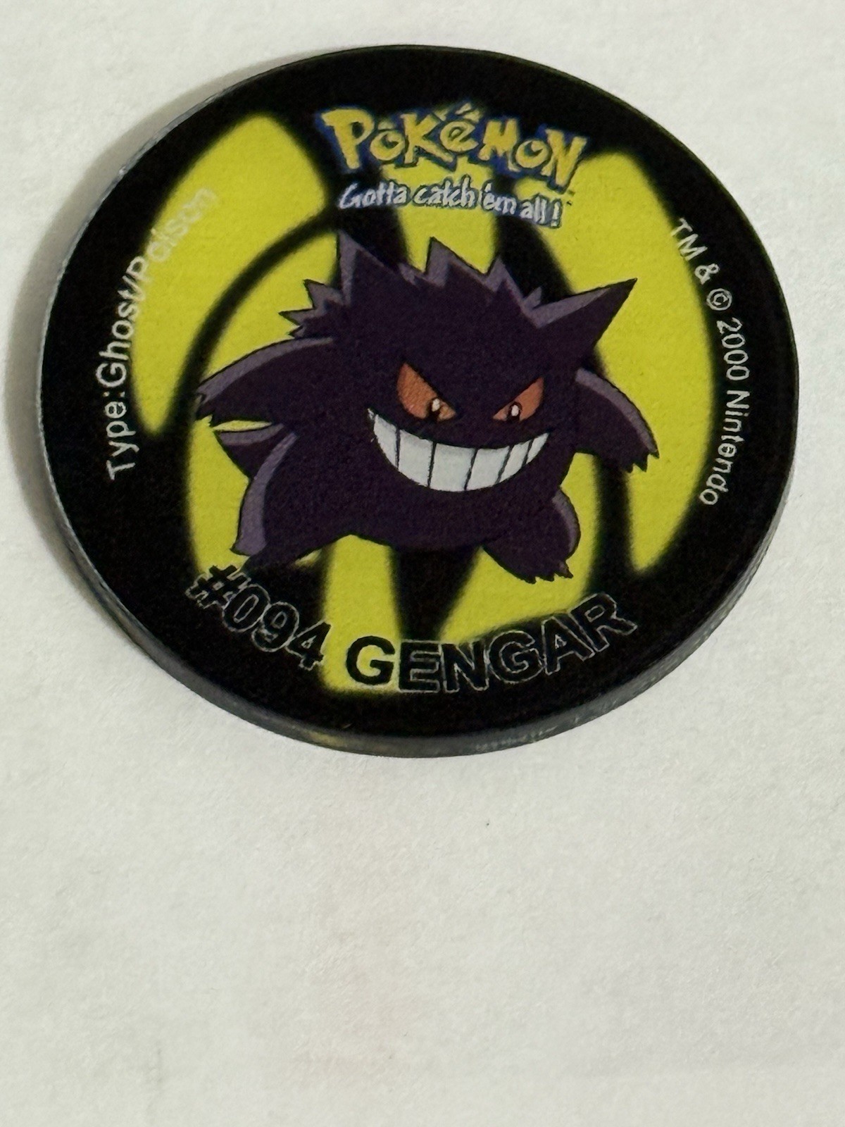 Pokemon Acrylic Tazo/Tap/Coin/Pog -GENGAR #094