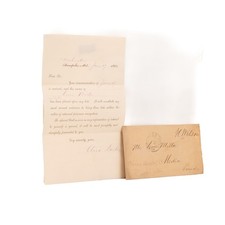 1865 CLARA BARTON. Superb Autograph Letter as Head of Office of Missing Soldiers