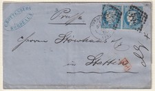 France Classic. Mi.No. 51 scales. Couple on cover from Bordeaux to Szczecin!