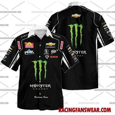 Brittany Force NHRA Racing 2024 Uniform Apparel Clothes Hawaiian Shirts