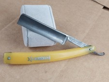 Vintage Black Star Schmidt Company Straight Razor Germany