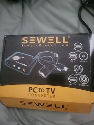 Sewell Direct PC to TV Converter SW-23000 High Quality VGC Tested Switch