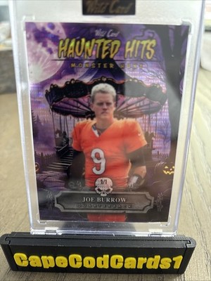 JOE BURROW  2025 WILD CARD Purple 1/1 HAUNTED HITS   