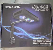 Corals Chat Aqua Knight LED Aquarium Light Timer Moonlight Sunrise cree Spectrum
