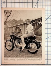 1961 BMW R-27 Motorcycle Ad Miss Sue Tangen P...