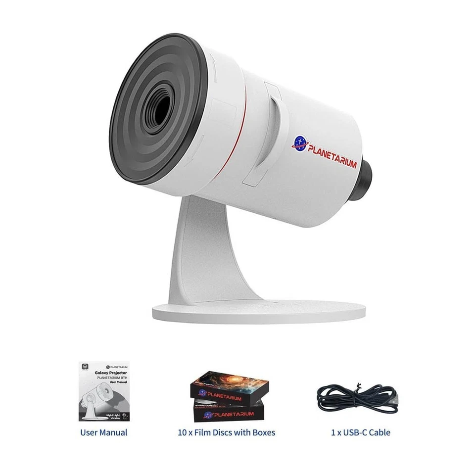 LED Galaxy Projector Starry Night Light Sky Star Party Lamp Planetarium Room US - Image 2 of 4