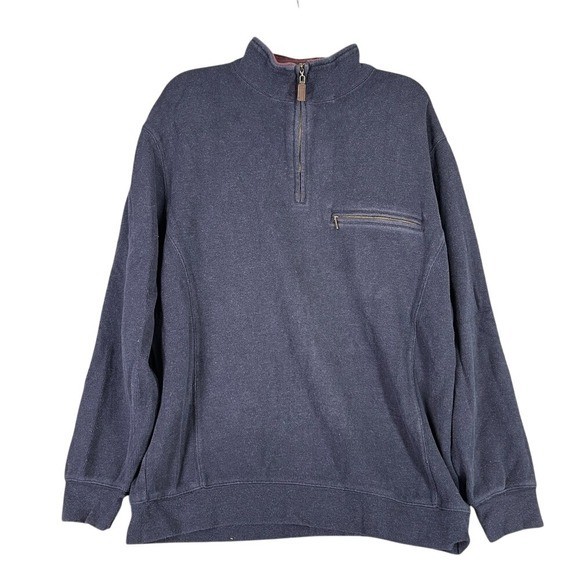 Pendleton Quarter Zip Sweatshirt Large Cotton Pul… - image 1
