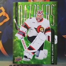 2025-26 Upper Deck Series 2 Dazzlers Green #DZ-96 Linus Ullmark Senators NHL