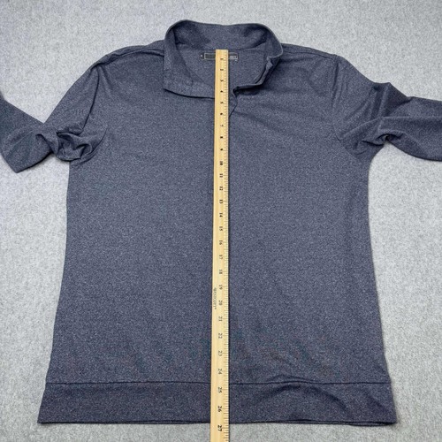 Matte Grey Mens Quarter Zip Pullover Sweatshirt Golf Outdoors Top Layer Size M - Bild 8 von 10