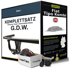 Anhängerkupplung starr für FIAT Tipo Kombi +E-Satz Kit