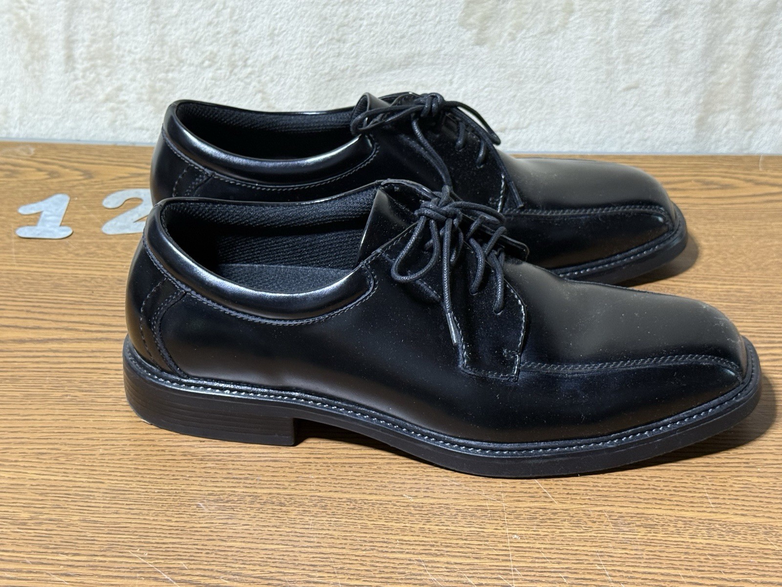 SAOLA Scarpe uomo Nunn Bush nere comode gel casual Oxford vera pelle taglia 11