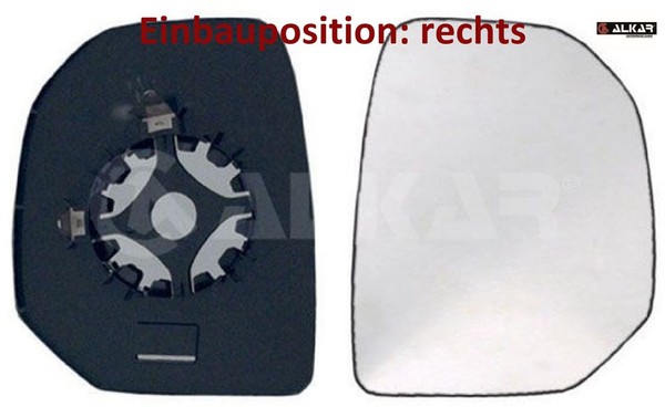 Alkar 6402998 Spiegelglas FüR AußEnspiegel Rechts FüR Citroen FüR Peugeot-image