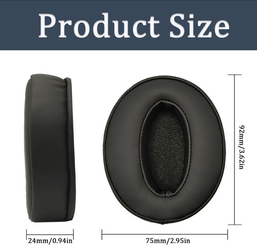 Sennheiser HD 4.50 BT Replacement Ear Pads Cushions Protein Leather - Picture 3 of 4