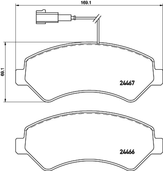 Hella Pagid Bremsbelagsatz Scheibenbremse 8DB 355 021-281 FüR Fiat CitroËN Opel-image