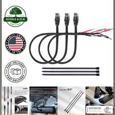 16.5-Inch Radar Detector Hardwire Power Cord, Male-to-Male Connection, 3 Count