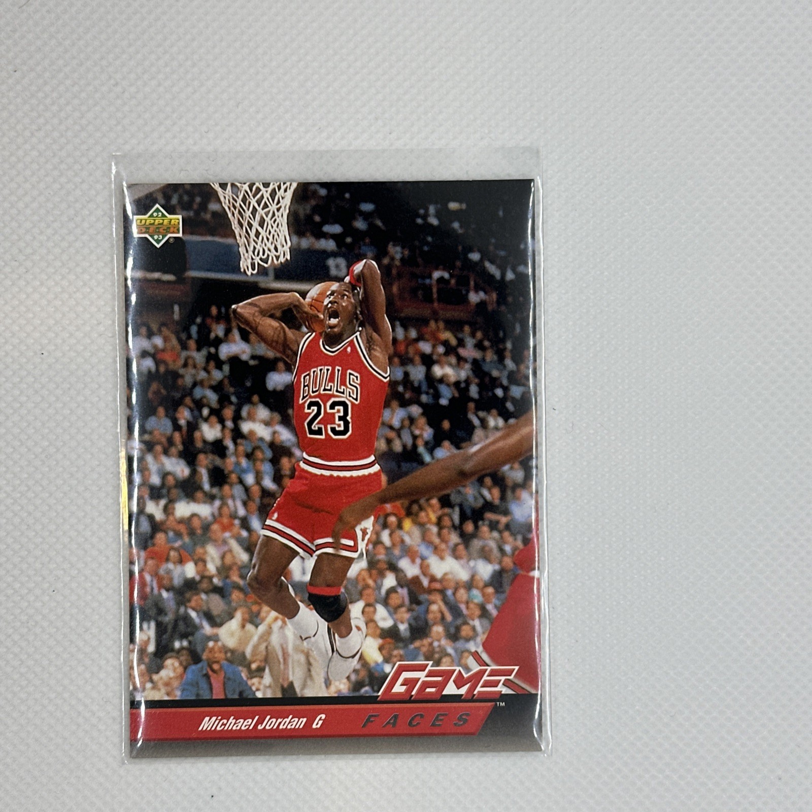 Michael Jordan 1992-93 Upper Deck Game Faces #488 Michael Jordan G NrMT
