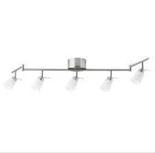 Ikea ceiling light (tidig) spotlight glass and nickel plated