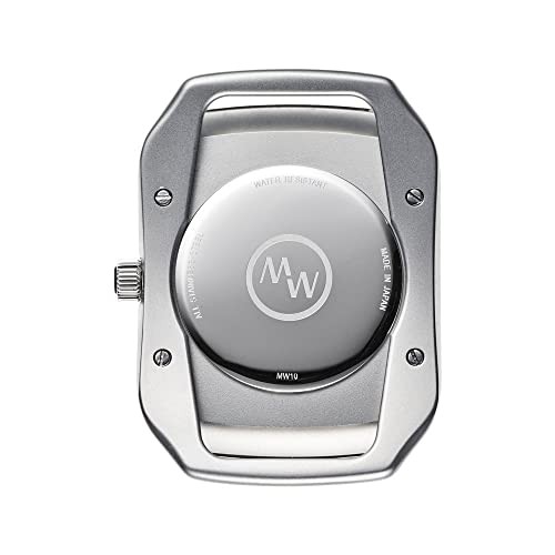 MASTER WORKS Quadrangle MW10SB-GCBRO8 Quartz 33mm Leather Strap Square Black - Picture 6 of 6