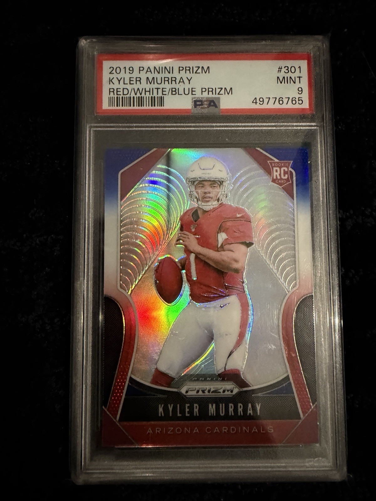 2019 Panini Prizm Rookie RC Kyler Murray Red White Blue PSA 9 Mint🔥🔥QB1