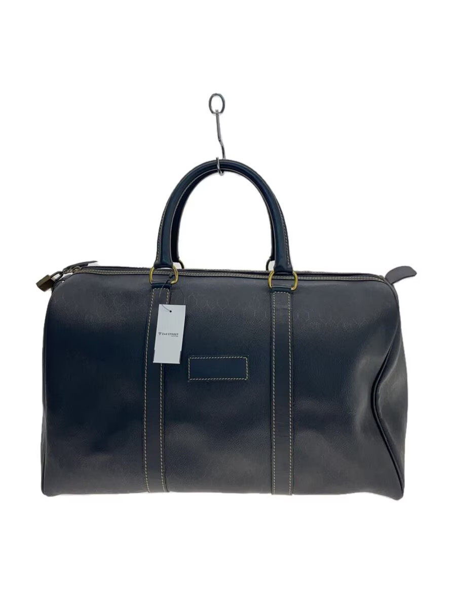 Christian Dior Boston bag in leather, black, all-over pattern