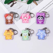 Sanrio Bears Keychains You Pick Hello Kitty Kuromi My Melody Purin Cinnamaroll