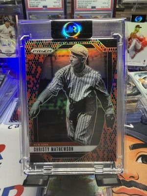 2025 Panini Prizm - Christy Mathewson Snake Skin #129 Case Hit SSP