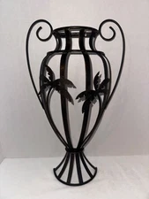 18" Large Metal Wall Basket Indoor Outdoor Patio Garden Flower Basket