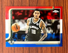 2025-26 Topps Chrome Kyle Kuzma Red White Blue Refractor #118 Bucks